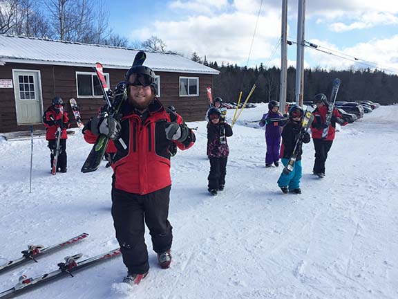 oakmountainski ski instructor taking out group